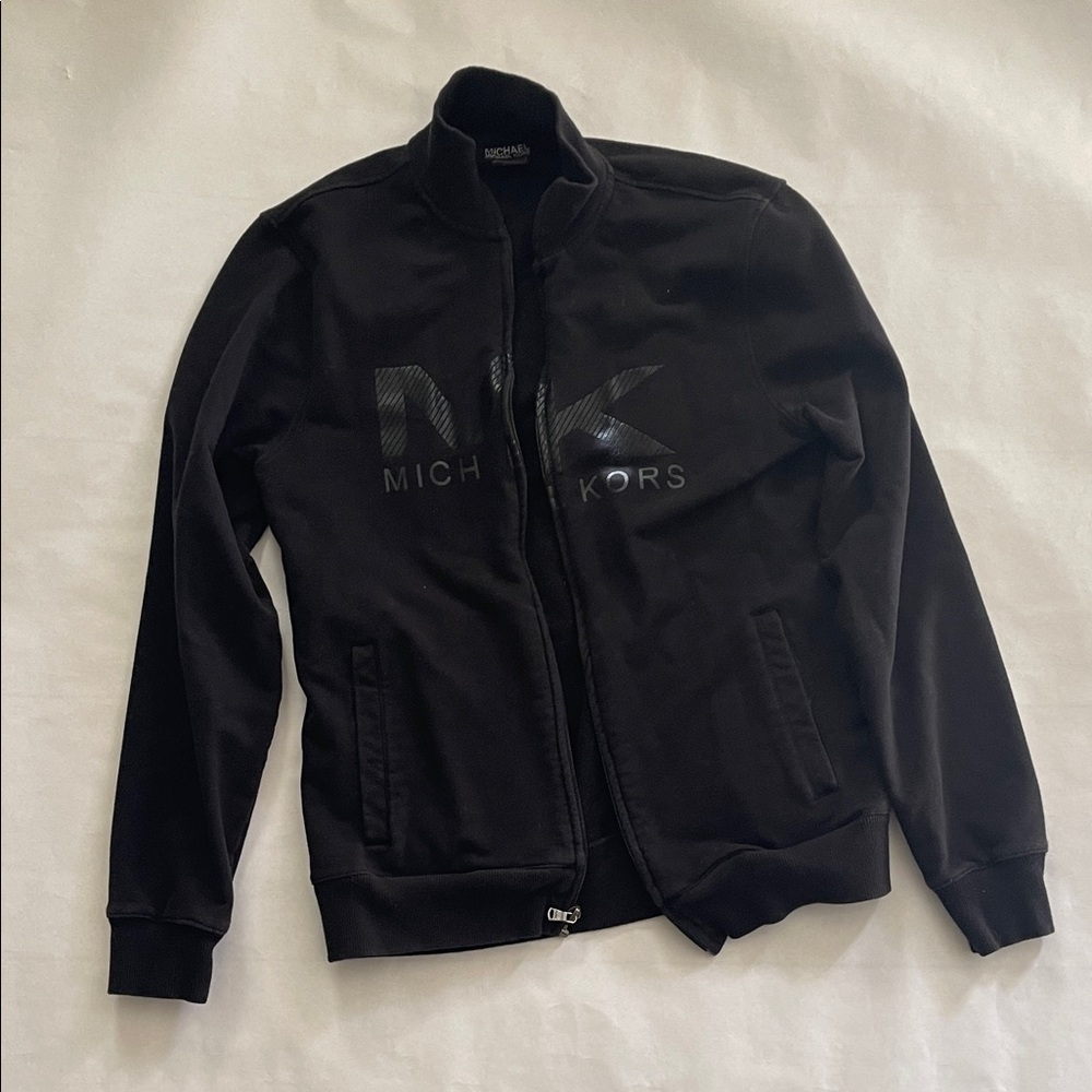 Michael Kors Black Zip-Up Jacket